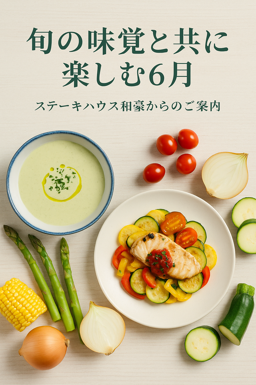 【6月限定ブログ】梅雨の季節も、美味しい笑顔で。ステーキハウス和豪で味わう“初夏のごちそう”