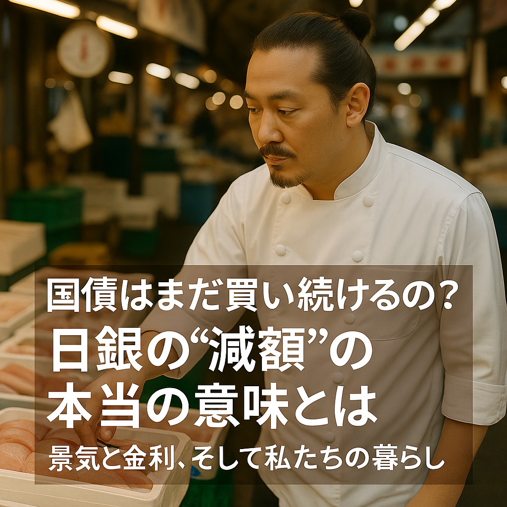 「国債はまだ買い続けるの？ 日銀の“減額”の本当の意味とは」〜景気と金利、そして私たちの暮らし〜