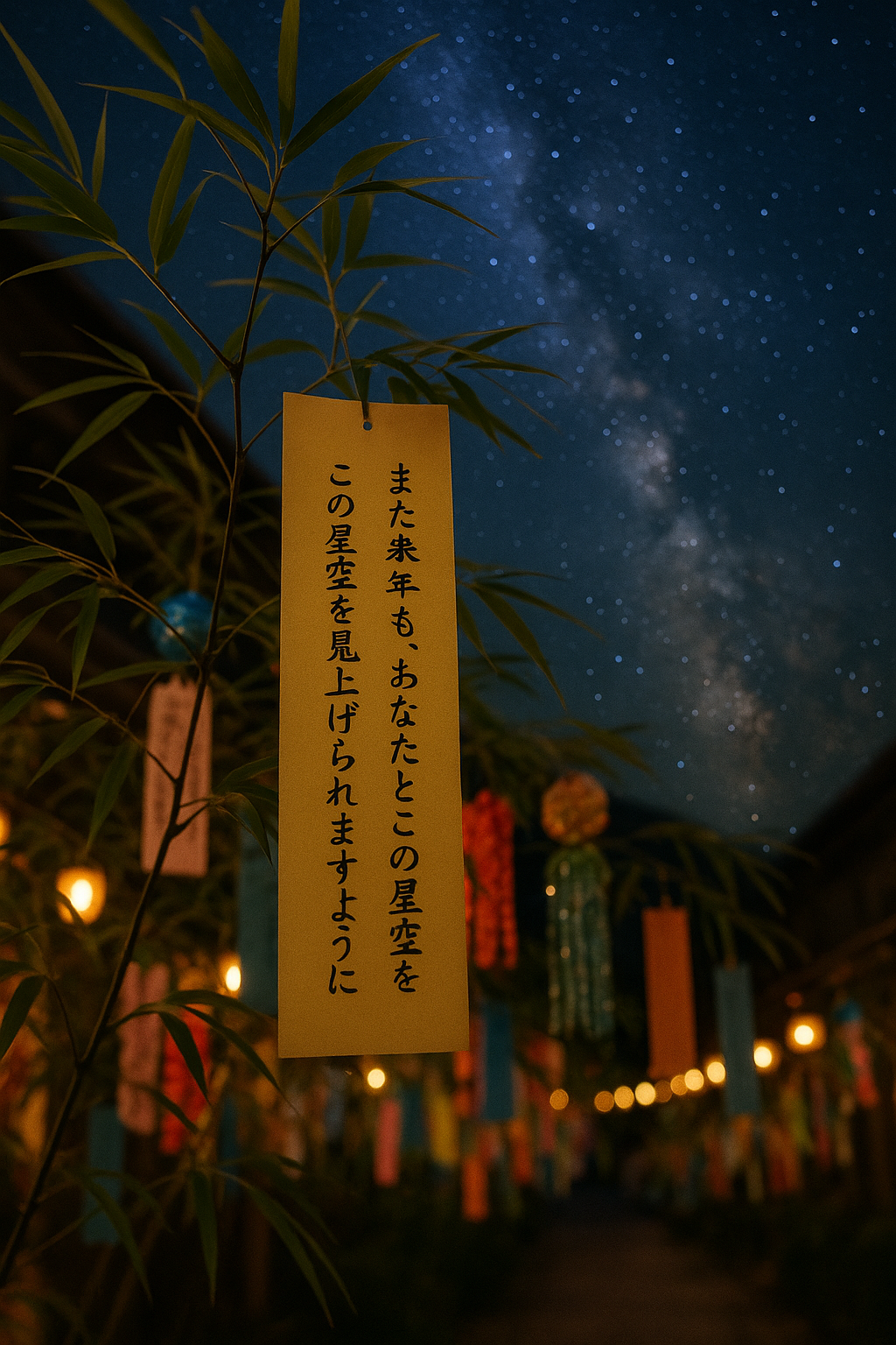 七夕の夜に願いを込めて──星空とステーキのロマン