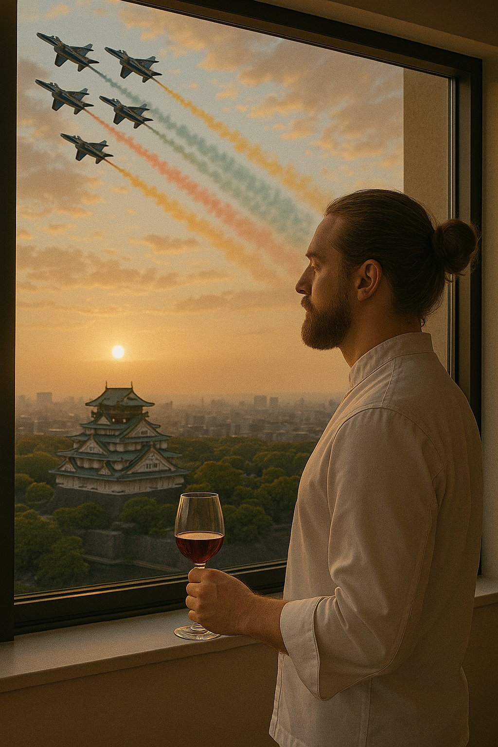 【今日・明日限定】空を彩る感動体験！ブルーインパルス展示飛行と、和豪の特製ランチで特別な一日を