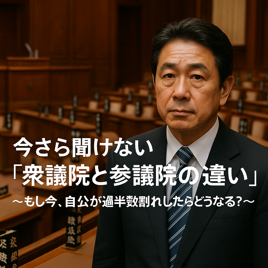 🇯🇵今さら聞けない「衆議院と参議院の違い」