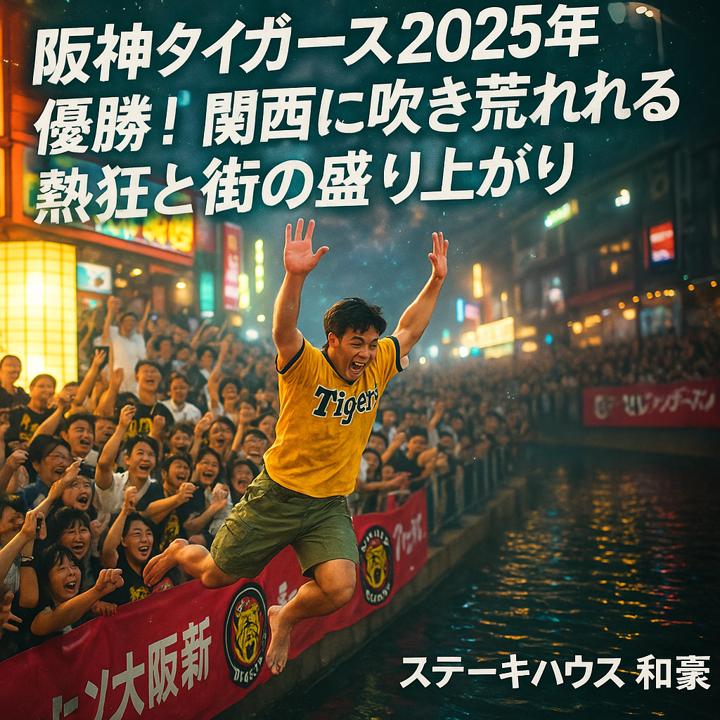 阪神タイガース2025年優勝！関西に吹き荒れる熱狂と街の盛り上がり