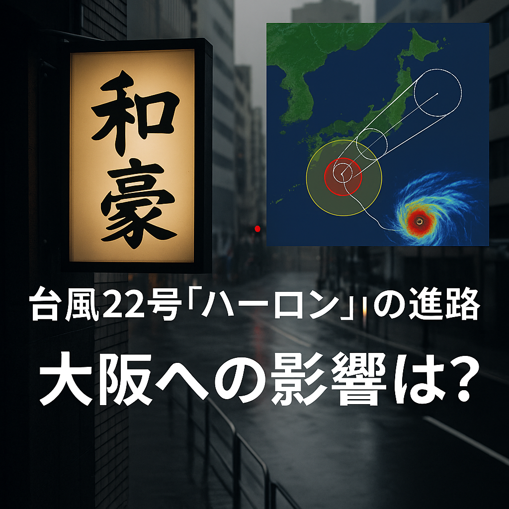 【大阪・和豪ブログ】台風22号「ハーロン」の進路と大阪への影響は？