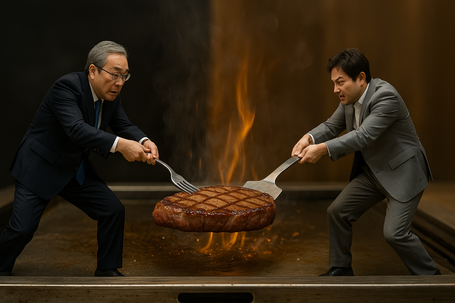 ステーキを奪う政治家？守る政治家？ 自公分裂を鉄板で語ってみた